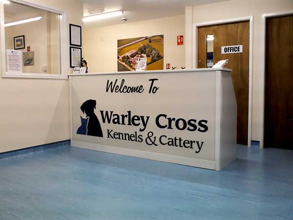 Warley Cross Kennels and Cattery Reception Area